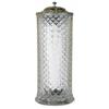 Image 1 : Pressed Glass Diamond Pattern Straw Holder