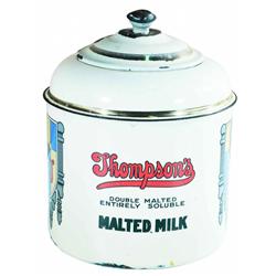 Thompson's Malted Milk Canister with lid