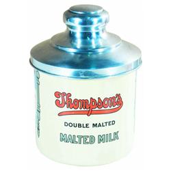 Thompson's Malted Milk Canister with lid