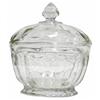 Image 1 : Fluted Pattern Glass Candy Jar 