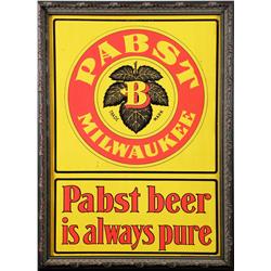 Pabst Milwaukee Embossed Tin Sign