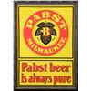 Image 1 : Pabst Milwaukee Embossed Tin Sign