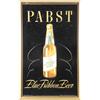 Image 1 : Pabst Blue Ribbon Beer Self-Framed Tin Sign