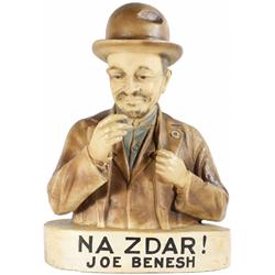 Plaster Advertising Figure, NaZdar! Joe Benesh