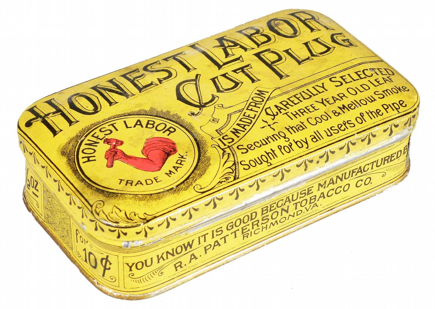 Honest Labor Cut Plug Tobacco Tin