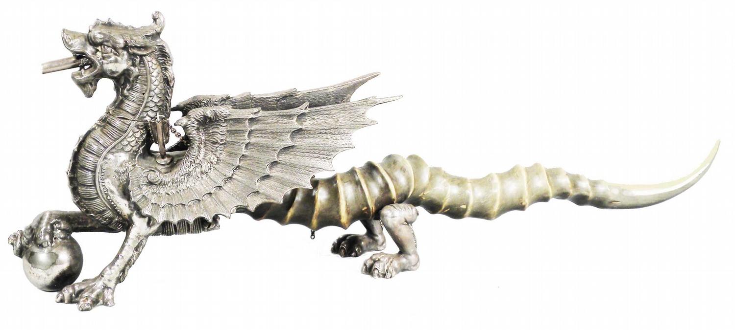Rare Elaborate Dragon Cigar Lighter