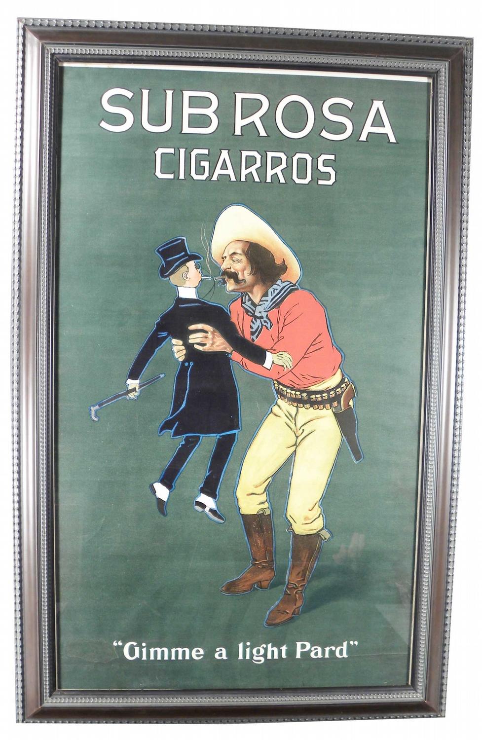 Sub Rosa Sign Subrosa Cigarros Sign.