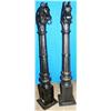 Image 1 : Lot of Two Cast Iron Horse Hitching Posts