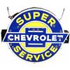 Image 1 : Super Service Chevrolet Porcelain Neon Sign