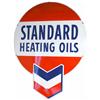 Image 1 : Standard Heating Oils Single Sided Porcelain Sign