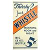 Image 1 : 1939 Whistle Tin Sign