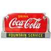 Image 1 : Coca Cola Truck Cab Porcelain Sign