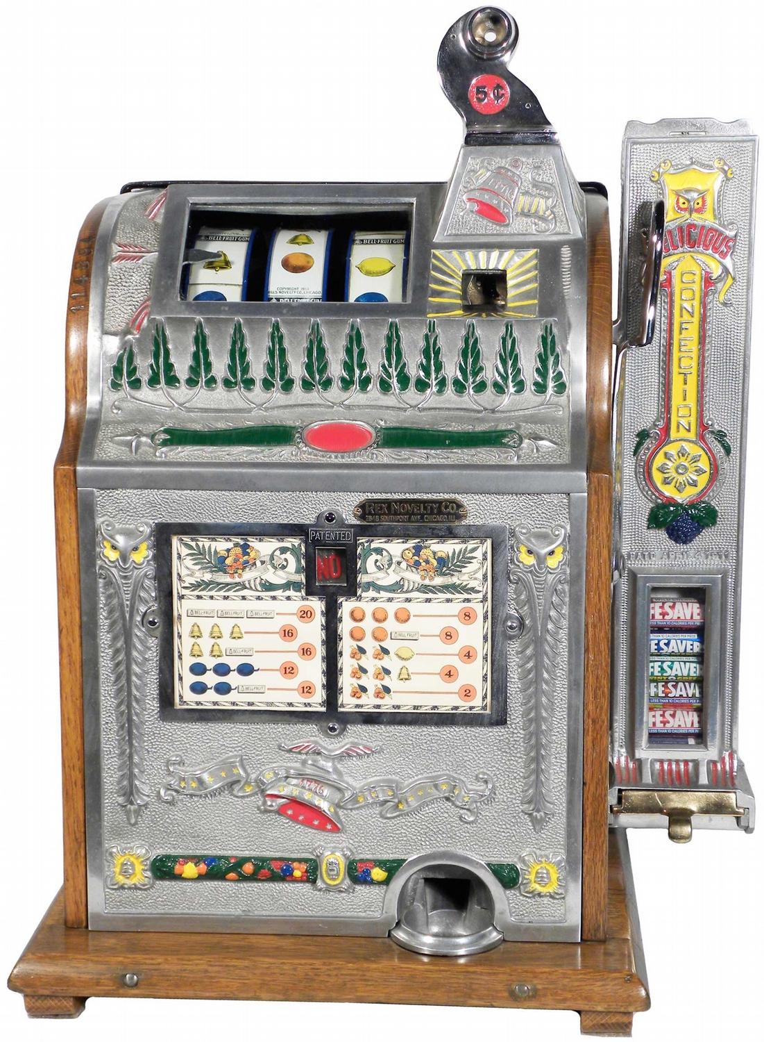 Mills 5 Cent Slot Machine with mint vendor