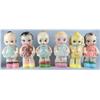 Image 1 : Lot of Six "Baby" Carnival Chalk Figures. 