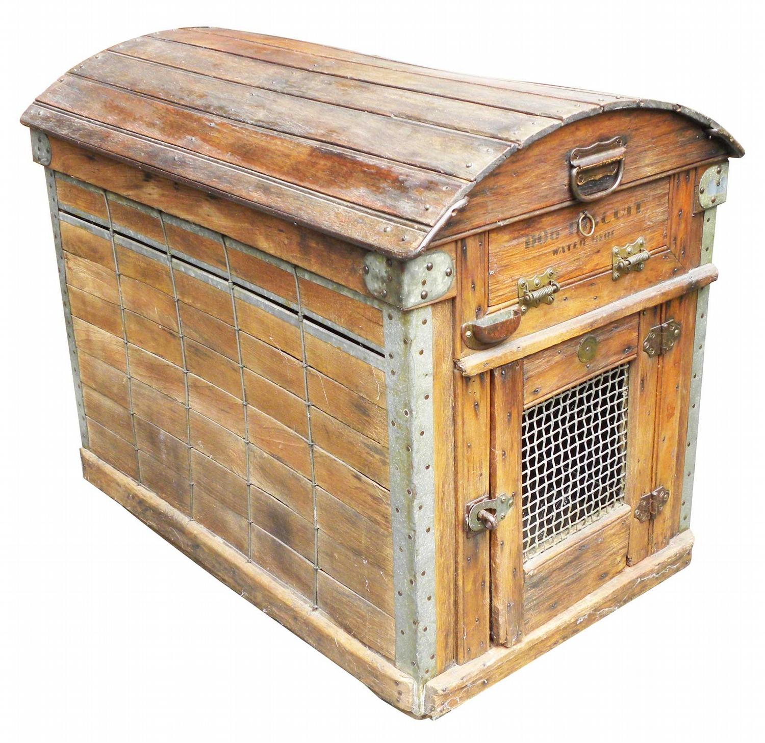 Rare Victorian Antique Pet Travel Crate