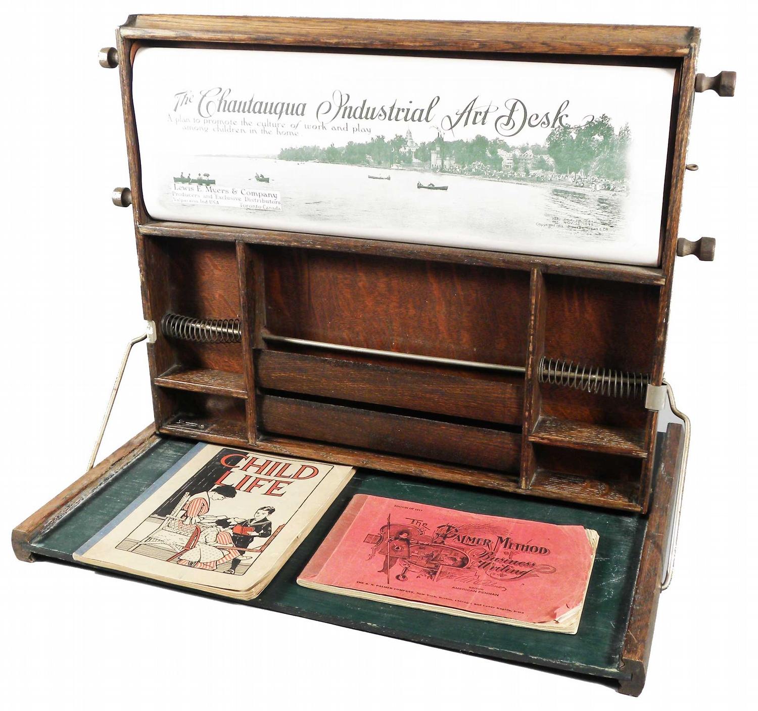 Chautauqua Industrial Art Desk dated 1913