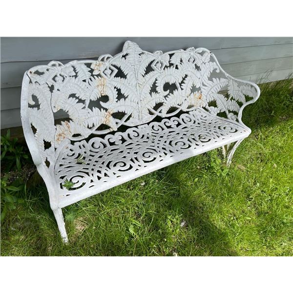 Cast Iron Fern Garden Bench
