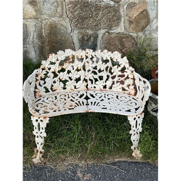 Cast Iron Grape Bench