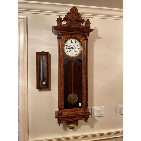 Oak Waterbury Regulator Clock