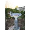 Image 1 : Two Birds Chirping Birdbath, Cast Metal