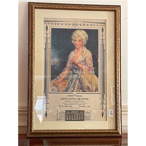 Waterbury Calendar 1941 Giovanni Ortone