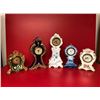 Image 1 : 5 Miniature Procelain Dresser Clocks