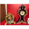 Image 2 : 5 Miniature Procelain Dresser Clocks