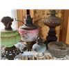 Image 3 : Collection of Oil Lamps and Parts