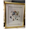 Image 1 : Exceptional Norman Rockwell Lithograph signed in the stone, numbered & framed