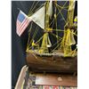 Image 2 : Nautical Collectible memorabilia WOODEN SHIP on stand