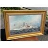Image 1 : Lot of 2 Great NAUTICAL paintings/prints Ornate Frames NANTUCKET