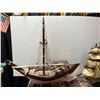 Image 3 : (2) RARE wooden crafted ships one marked ESSEX