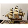 Image 4 : (2) RARE wooden crafted ships one marked ESSEX