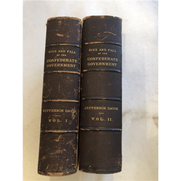 Rare The Rise and Fall of the Confederate Government-Jefferson Davis Volumes 1-2
