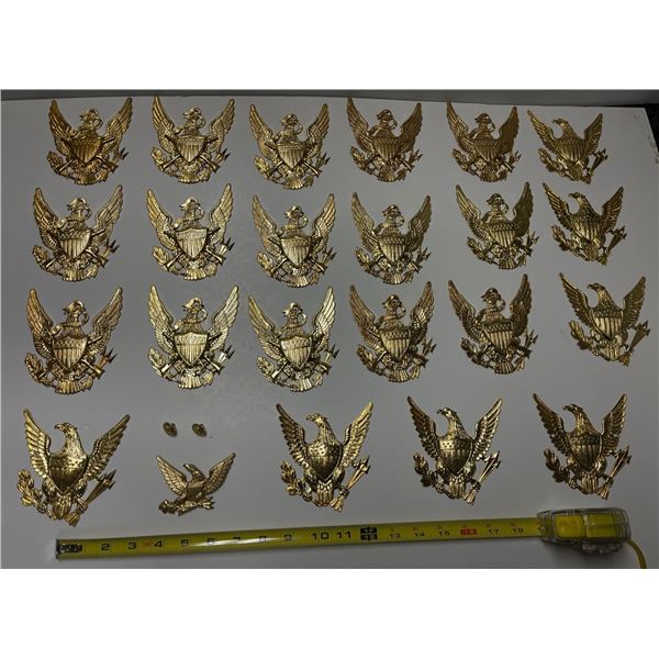 Collection of EAGLE pins from Waterbury Estate