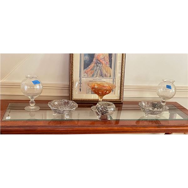 Glass items from Waterbury Family Estate