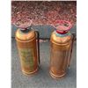 Image 1 : Vintage Copper Quick Aid  Soda Acid Fire Extinguishers 2