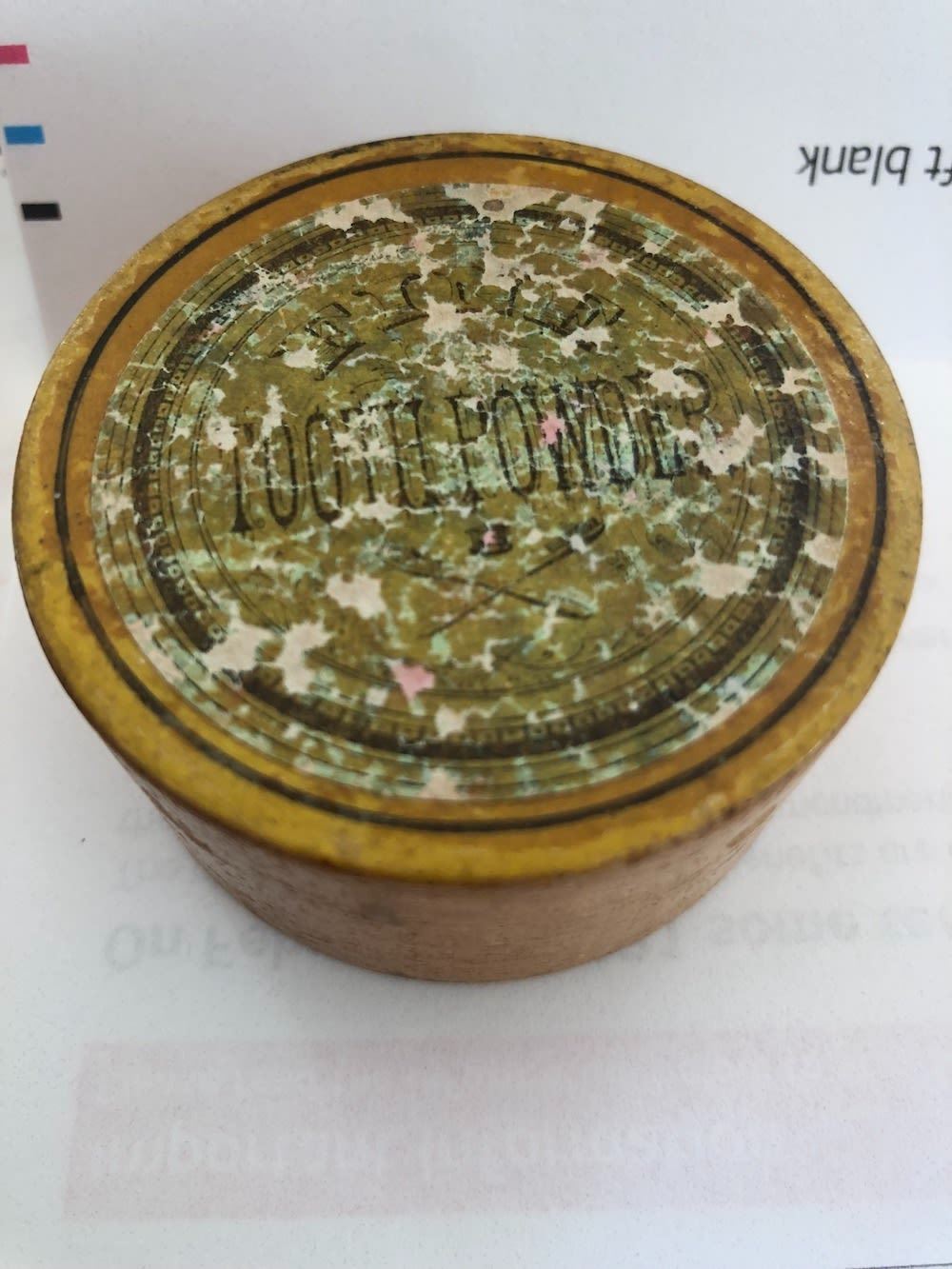Early Tooth Powder Early Shaker Wooden Tooth Powder Round Container