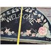 Image 7 : Vintage Hooked Rugs, Floral and Welcome