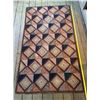 Image 1 : Vintage Geometric Hooked Rug