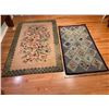 Image 1 : 2 Vintage Hooked Rugs