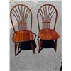 Image 1 : 4 Cherry Windsor Wheat Back Chairs
