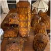 Image 1 : Arts and Crafts Wicker Lamp Shades