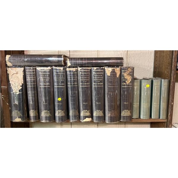 PALM BEACH RARE BOOK COMPANY-Rare lot of Books  DOCUMENTS relating TO THE COLONIAL HISTORY OF NEW YO