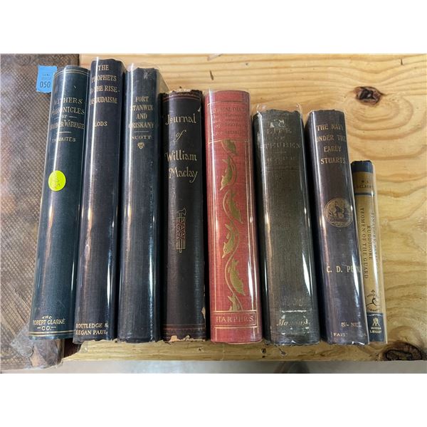 PALM BEACH RARE BOOK COMPANY-Rare lot of (8) books, history, religion