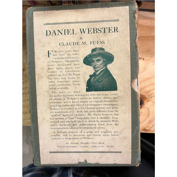 PALM BEACH RARE BOOK COMPANY-Rare 2 volume set DANIEL WEBSTER  c1930