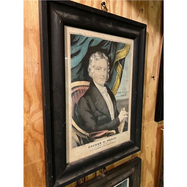 PALM BEACH ESTATE-Rare set of Presedential VP's   G.M. DALLAS & JAMES POLK