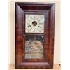 GREAT Clock made by E.N. WELCH Forestville, CT Rare glass engraved EAGLE on cover