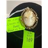 Image 1 : Estate 14K Cameo & Pearl Pin or Pendant