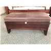 Image 2 : Bedroom Storage Bench - Leather and Wood